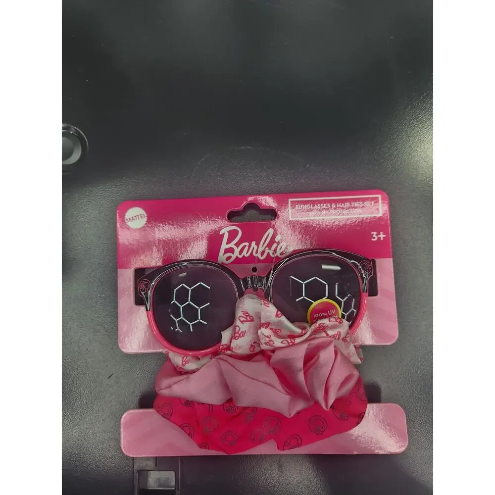 Barbie Girls Girls Sunglasses and Scrunchies 2-Piece Set, Pink Color